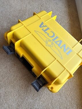 Invicta Bright Yellow Hard Case with Embossed Logo